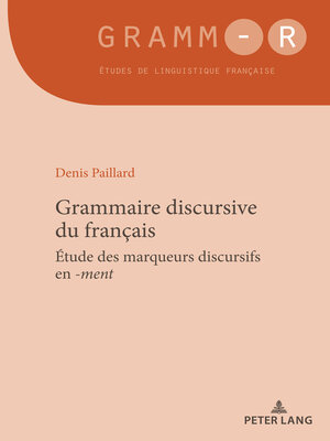 cover image of Grammaire discursive du français